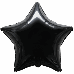 Globo Estrella pequeña negra con helio