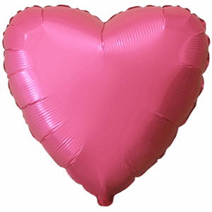 GLOBO CORAZÓN PEQUEÑO FRESA CON HELIO