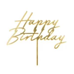 TOPPER HAPPY BIRTHDAY ORO