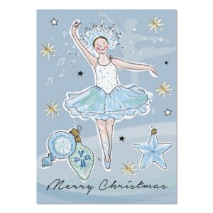 POSTAL NAVIDAD BAILARINA