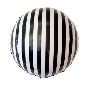 GLOBO REDONDO RAYA NEGRA CON HELIO