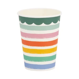 VASOS RAYAS MULTI - 8UD