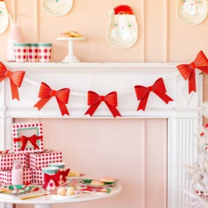 GUIRNALDA LAZOS ROJOS