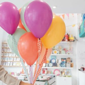GLOBOS SELECCIÓN HALLOWEEN RETAL VICHY CON HELIO