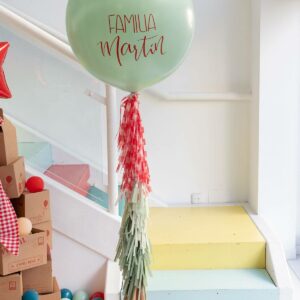 GLOBO XXL MEGA FLECO NAVIDAD BERRY