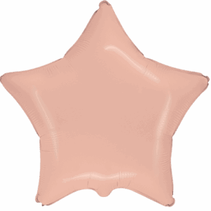 GLOBO ESTRELLA PEQUEÑA MELOCOTÓN CON HELIO