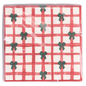 SERVILLETAS LUNCH VICHY ROJO - 30UD