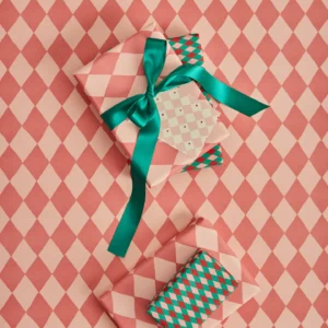 PAPEL REGALO ARLEQUÍN ROSA