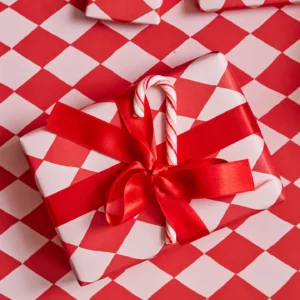 PAPEL REGALO ARLEQUÍN ROJO