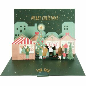 TARJETA MERCADO NAVIDEÑO 3D