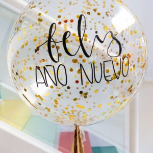 BURBUJA CONFETTI ORO