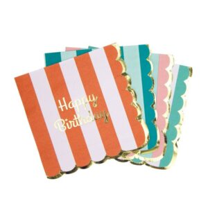 SERVILLETAS STRIPE HAPPY BIRTHDAY - 16ud