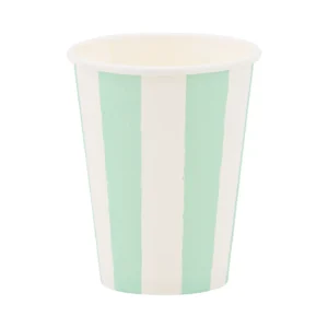 VASOS STRIPE MENTA - 8UD