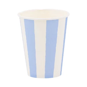 VASOS STRIPE AZUL - 8UD