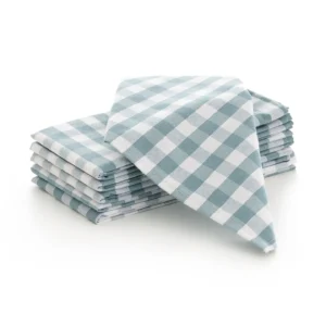 SERVILLETA TELA VICHY AGUAMARINA - 6UD