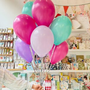 GLOBOS SELECCIÓN MULTI TIRAS PLATA CON HELIO