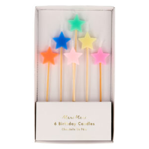 VELAS ESTRELLA MULTI - 6UD