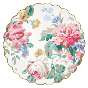 PLATOS ROCOCO FLORAL - 8UD