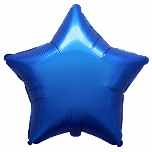 GLOBO ESTRELLA PEQUEÑA AZUL REAL