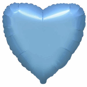 GLOBO CORAZÓN PEQUEÑO AZUL STEEL CON HELIO