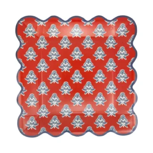 PLATOS CRIMSON FLORAL - 8 UD