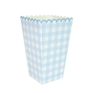 CAJA PALOMITAS VICHY AZUL - 8UD