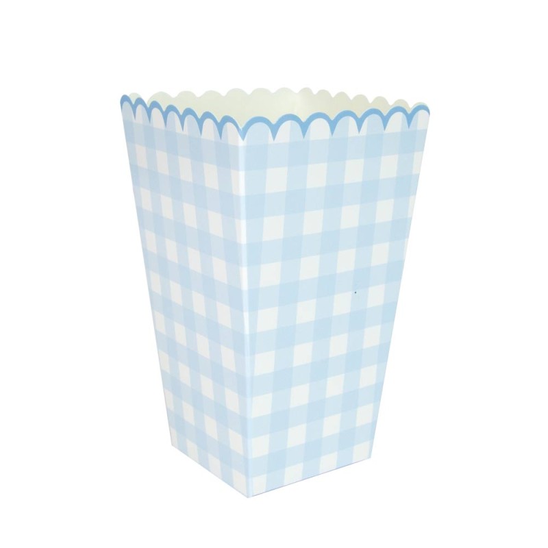 CAJA PALOMITAS VICHY AZUL – 8UD