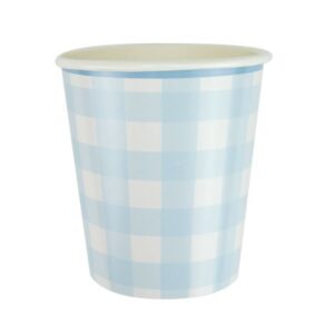 VASO VICHY AZUL CLARO - 8UD