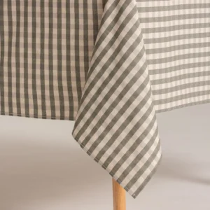 MANTEL ANTIMANCHAS LINO VERDE