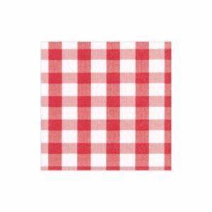 SERVILLETAS COCKTAIL VICHY ROJO - 20UD