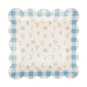PLATO VICHY FLORAL - 8UD