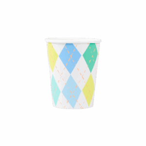 VASOS ROMBOS FLUOR - 8UD