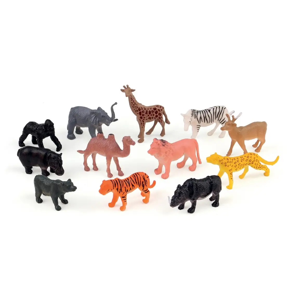 Animales safari Pack de 4 animales de la selva para rellena rellenar piñata