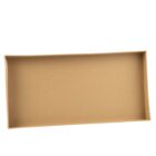 Bandeja rectangular para aperitivos 40x30cm hecha de carton kraft