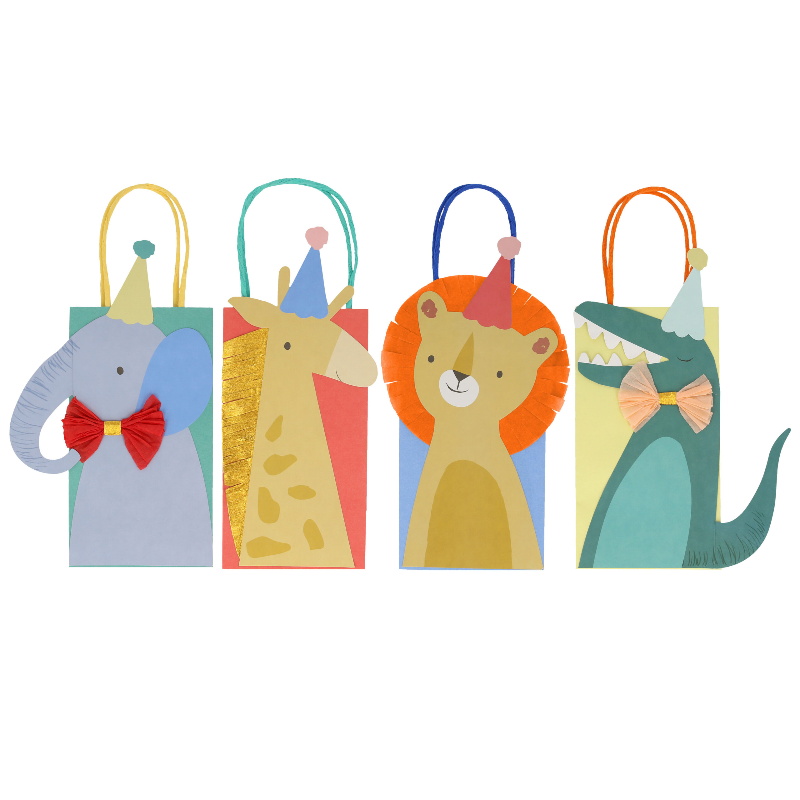 Animal Parade Party Bags Bolsas de papel animal parade con animales safari