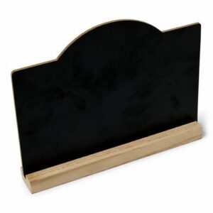 Pizarra de mesa de madera de 20x15cm