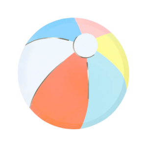 Platos pelota playa para fiestas de verano