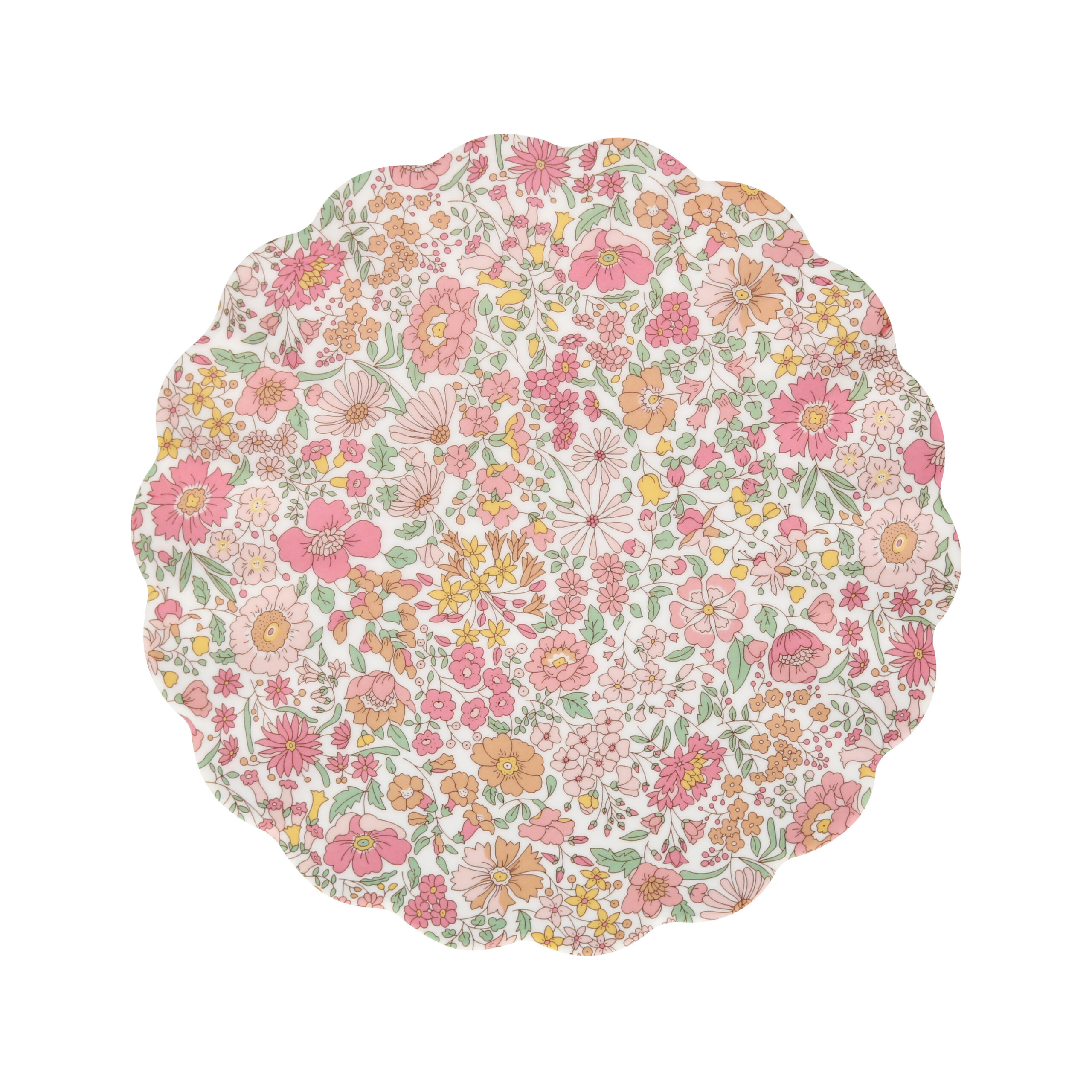 Plato pequeño melamina Liberty Plato pequeño de melamina Liberty x Meri Meri Wharfedale con estampado floral LIberty y borde festoneado.