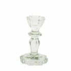 Portavela cristal salvia de 11cm para velas de 2 cm.