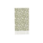 Servilletas buffet botánica verde de papel con estampado vegetal en verde pistacho y crema, miden 20x40cm abiertas. Pack de 16 unidades