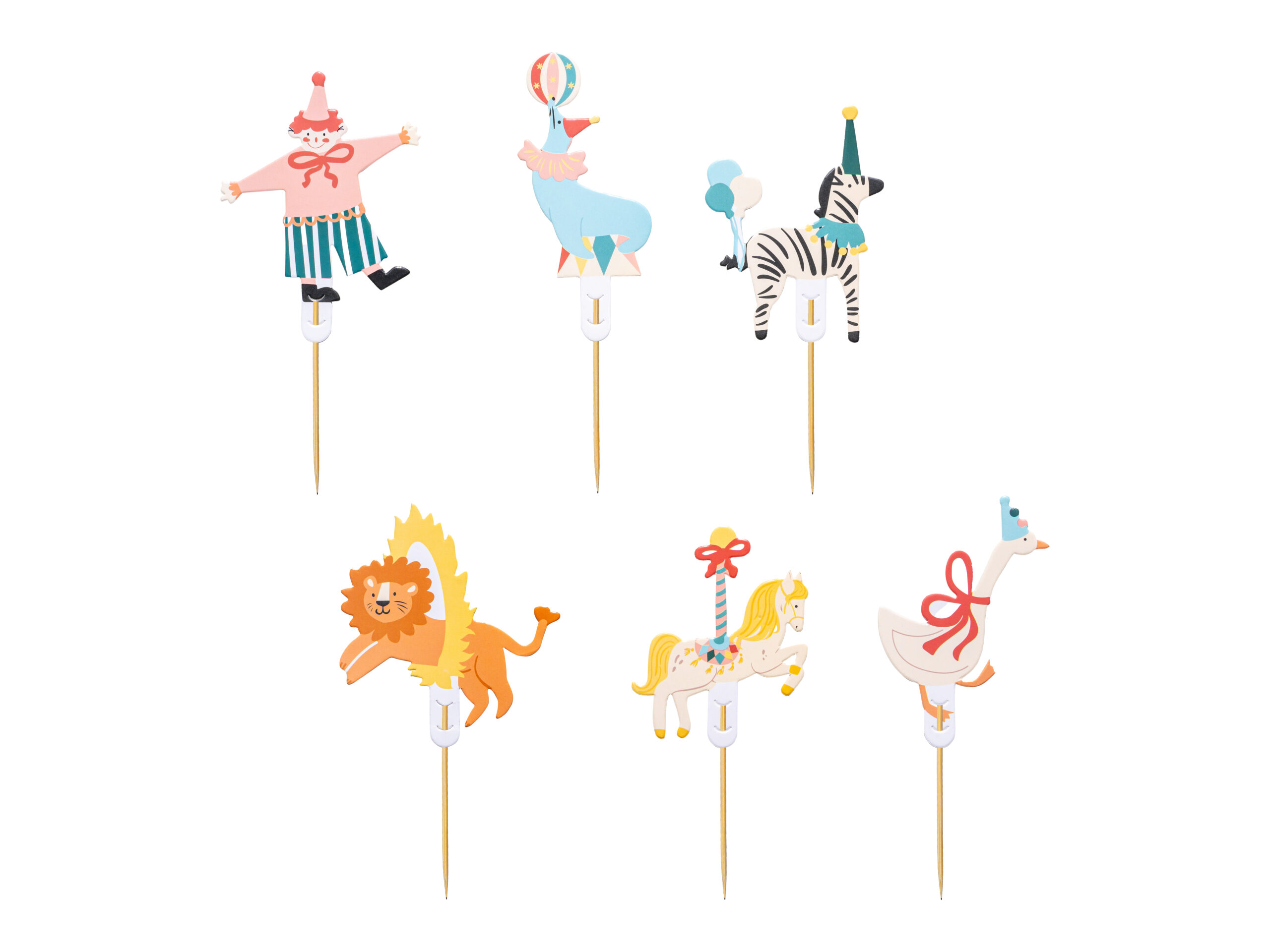 TOPPERS CUPCAKE CIRCO – 6 UD