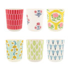 Pack de 6 vasos de melamina Meri Meri x Molly Mahon de 220 ml con estampados florales reutilizables
