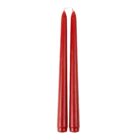 Pack de 2 velas cónicas rojas de 25cm Pura portavelas y candelabros