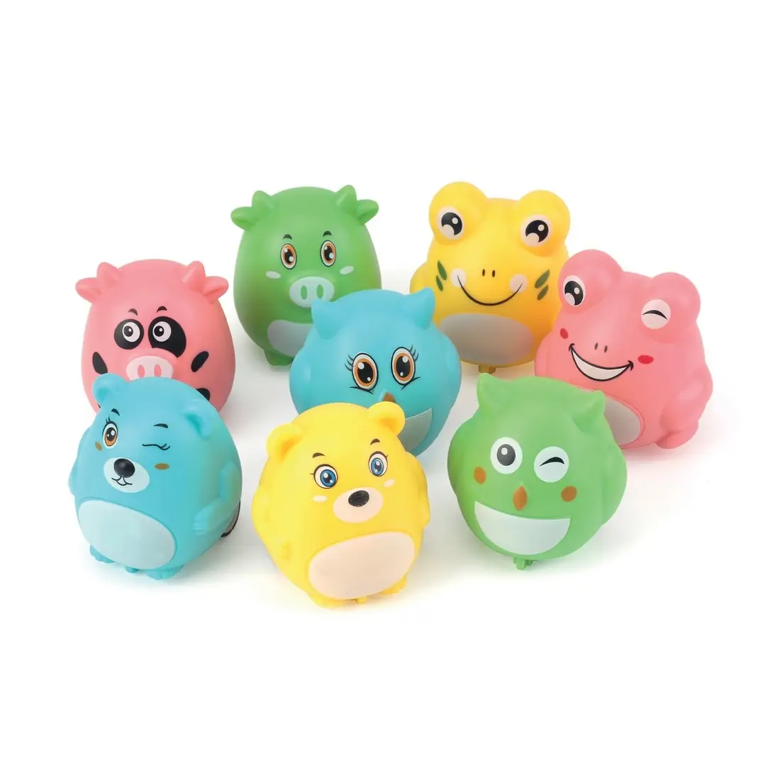 Animales ruedas Pack de 3 animales ruedas pull back para rellenar piñata