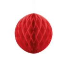 Bola ido de abeja roja de papel para decoración de fiestas