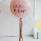 Globo de latex de 60cm hinchado con helio personalizable