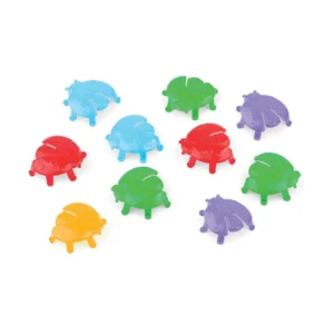 Pack de 10 mariquitas saltarinas, miden 4 cm