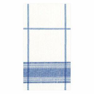 Pack de 12 servilletas efecto Lino Belgian blue de 33x40cm
