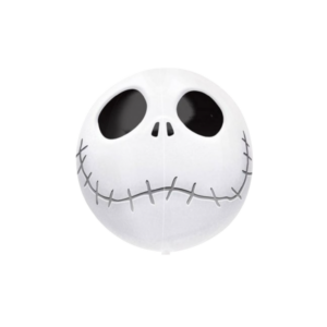 Globo redondo de foil con forma de Jack hinchado con helio.