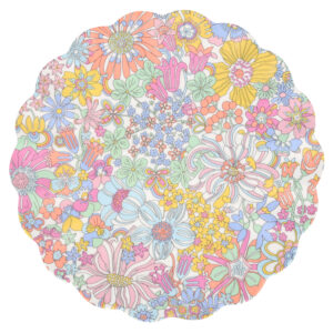 Plato grande melamina Liberty Rainbow Garden con estampado floral